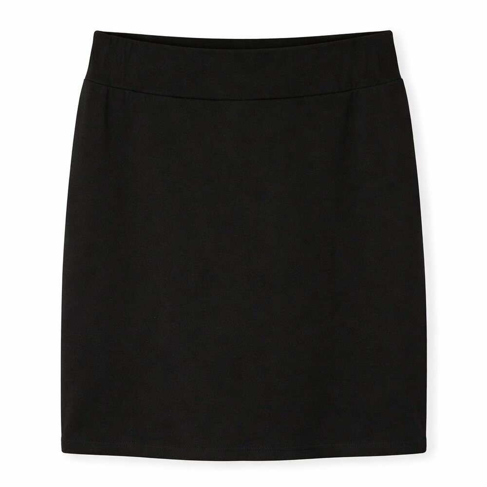 L.L. Bean Black Knit Straight Skirt Women’s Size Large Pull On